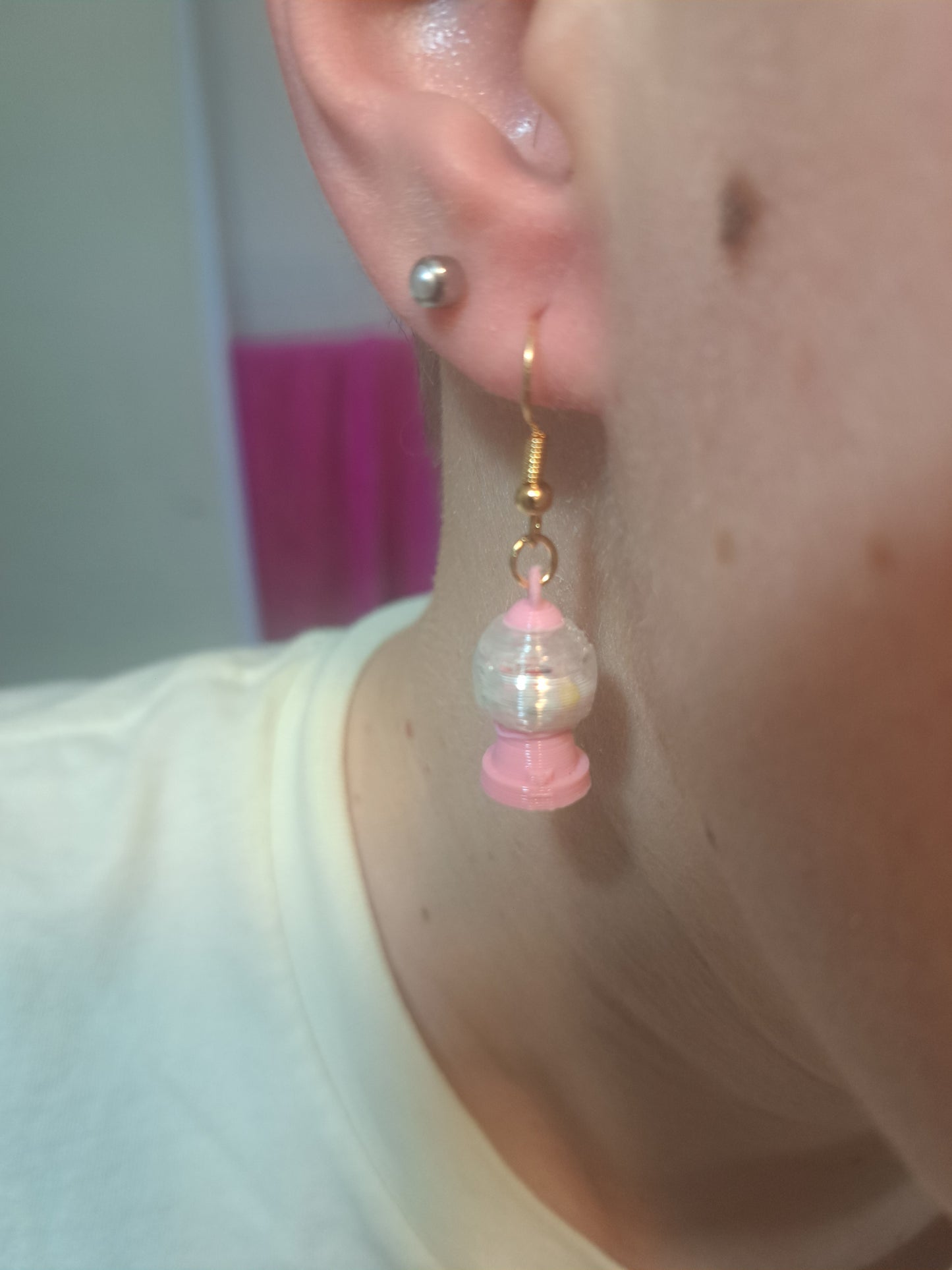 Bubble Gum Machine Earrings